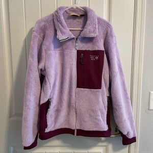 Mountain Hardwear Purple and Burgundy Fleece Jacket